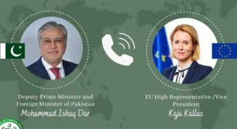 Dar Discusses US-Iran Diplomacy with EU Vice President, Aims for Peaceful Resolution