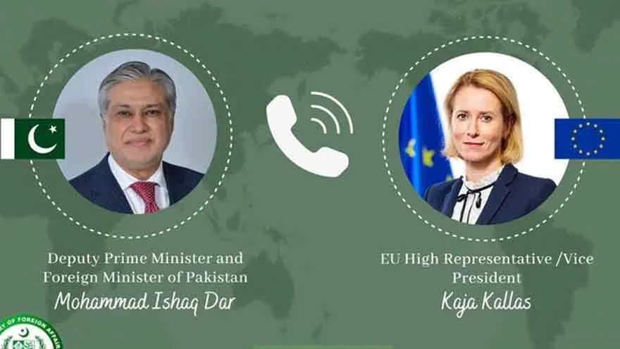 Dar Discusses US-Iran Diplomacy with EU Vice President, Aims for Peaceful Resolution