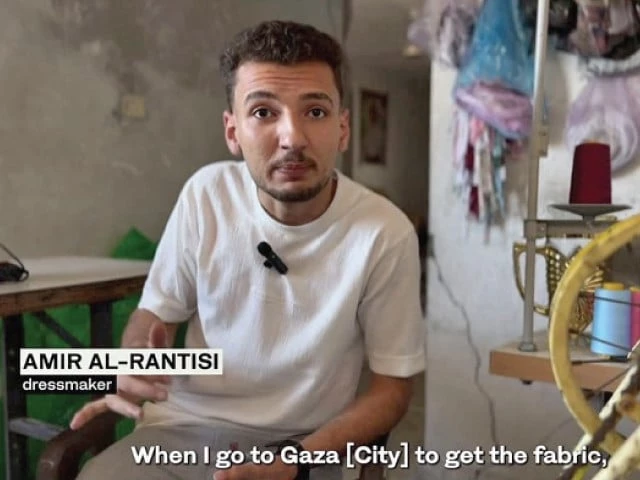 Gazan Tailor Creates Dresses for Girls Using Waste Fabric