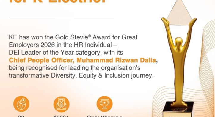 K-Electric Secures Gold Stevie Award, Marks Global HR Milestone