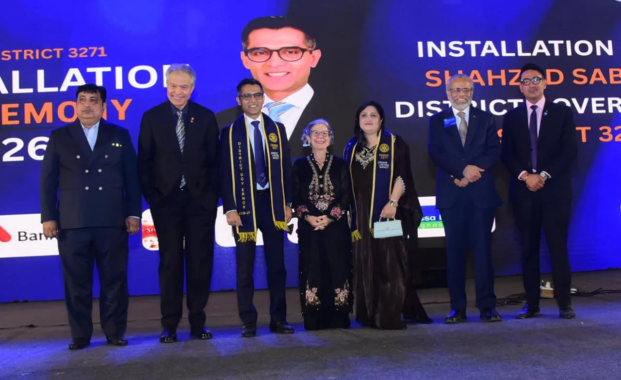 Rotary District 3271 Installs Shahzad Sabir as District Governor, Marks Centennial of Rotary Service in Pakistan