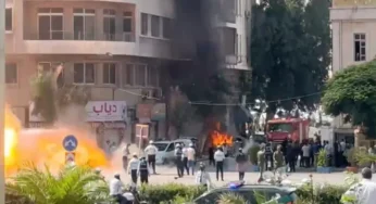 Macron Holds Syria Meetings Amid Explosions in Damascus